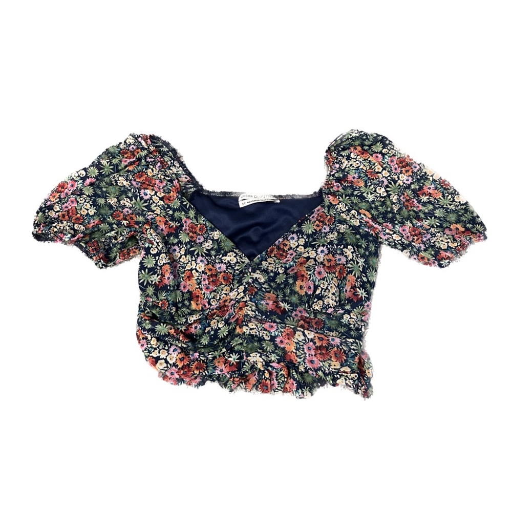 Urban Outfitters Floral Mesh double lined top Small